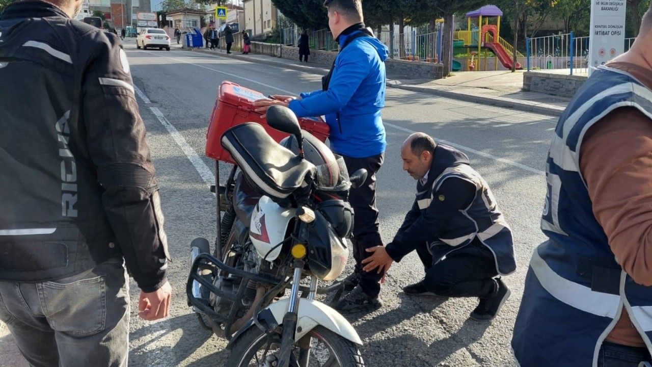 Samsun’da polisten motosiklet uygulaması