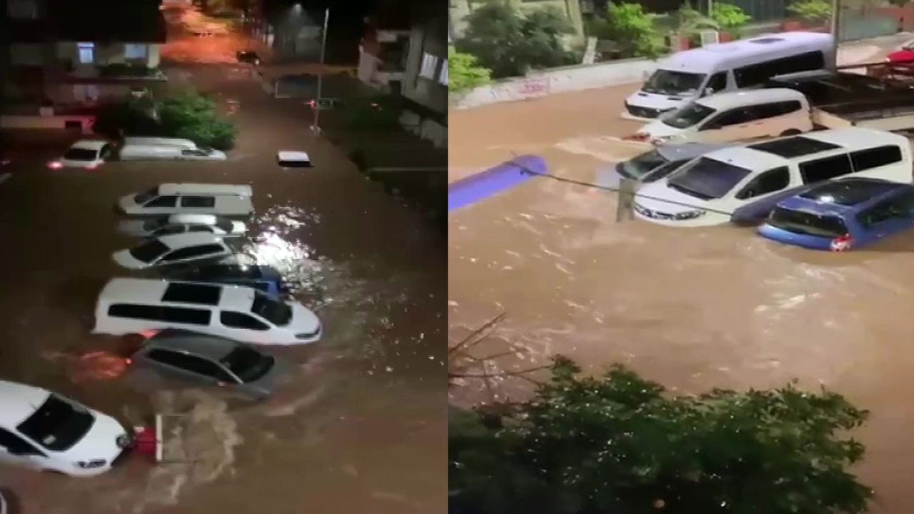 Araçlar suya gömüldü, okullar tatil edildi