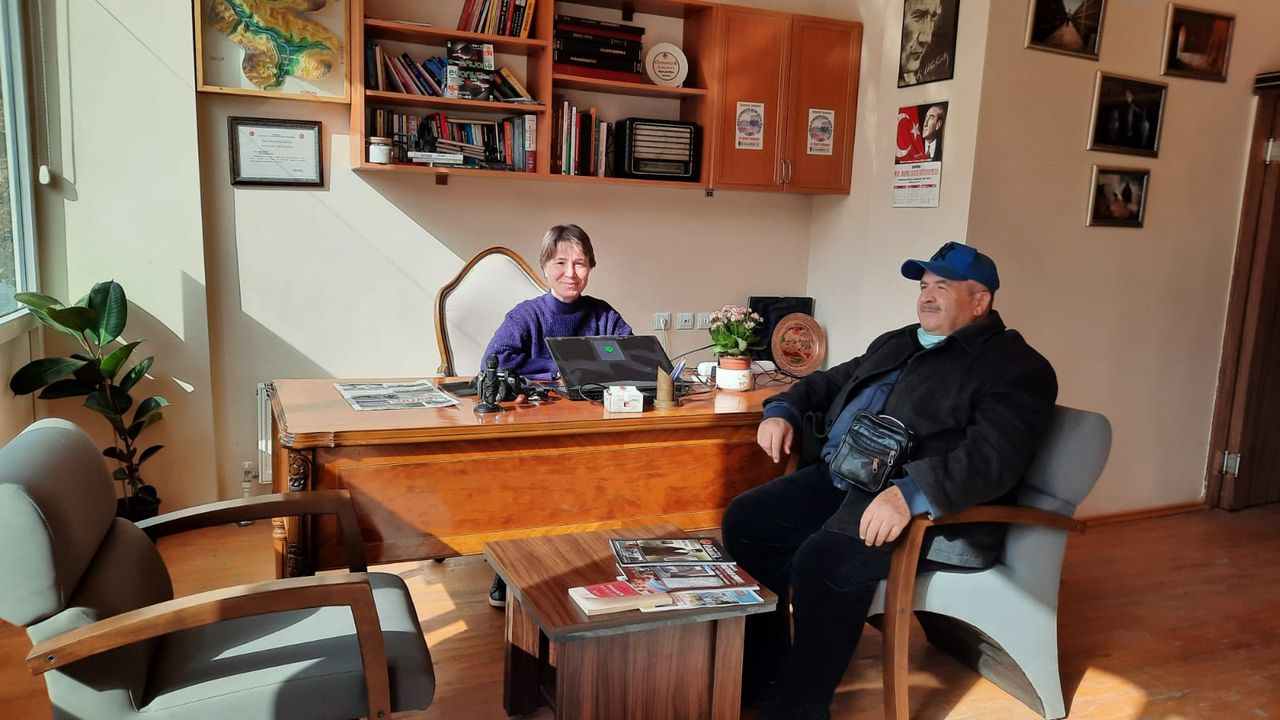 Emekli eğitimci Ali Uzun gazetemizi ziyaret etti