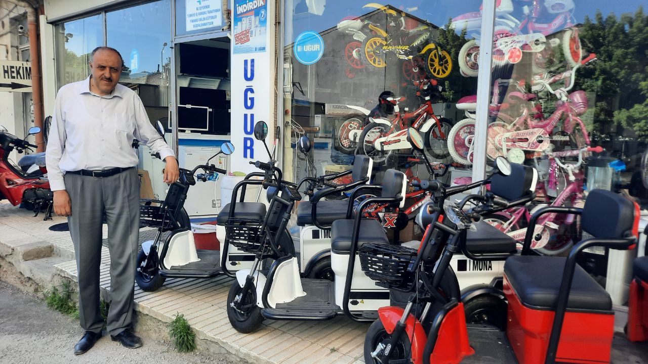Osmancık’ta elektrikli bisiklet ve motosiklete talep arttı