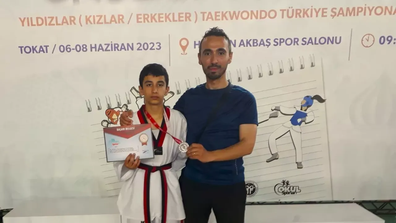 Osmancıklı sporcudan Taekwondo da Türkiye derecesi