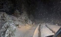 Karabük’ün yüksek kesimlerinde yeniden kar yağışı başladı