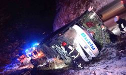Kütahya’da yolcu otobüsü devrildi: 18 yaralı