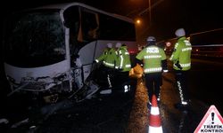 Polis servis aracı ile otobüs çarpıştı: 10’u polis 11 yaralı