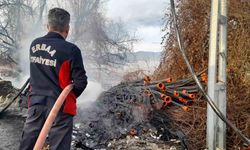 Tokat’ta bahçede çıkan yangın şantiyeye sıçradı