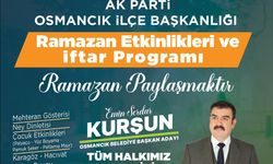 Osmancık'ta Adliye yanında toplu iftar yemeği düzenlenecek