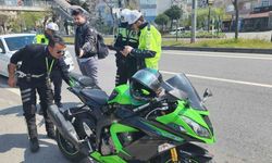 Polis ekiplerinden bayramda motosiklet uygulaması