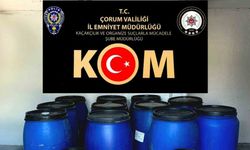 Çorum’da 3 bin litre kaçak içki ele geçirildi