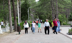 Osmancık'ta bayram arifesinde mezarlık ziyareti