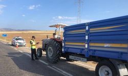 Çorum'da 8 traktör trafikten menedildi