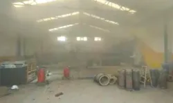 Bronz fabrikasında patlama: 2'si ağır 6 işçi yaralandı