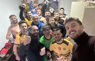 Soğuk ve yağmurun etkili olduğu maçta kazanan Kargı Seri spor oldu
