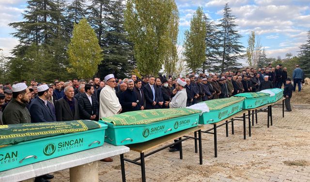 Ankara'da katledilen Osmancıklı aile son yolculuklarına uğurlandı!