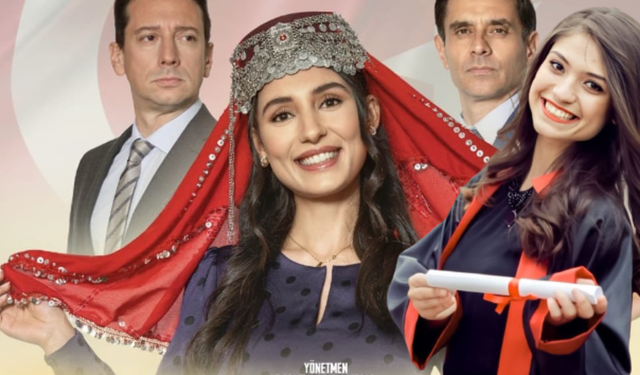 Açık hava sinemasında "Aybüke, Öğretmen Oldum Ben" filmi gösterildi