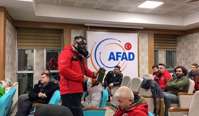 AFAD’dan hazmat eğitimi aldılar