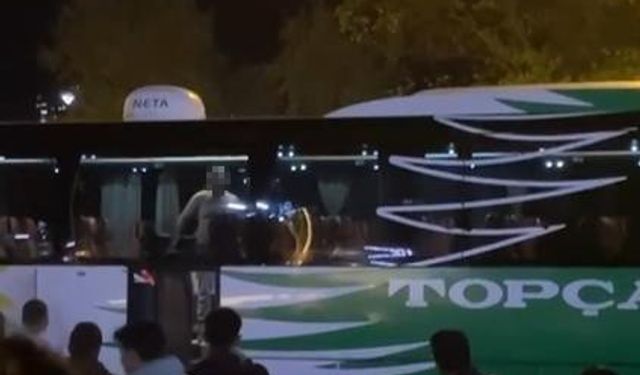 Otobüste muavini rehin alan şahıs gözaltına alındı