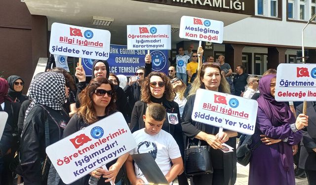Osmancık'ta öğretmenler 'can güvenliği için'  iş bıraktı