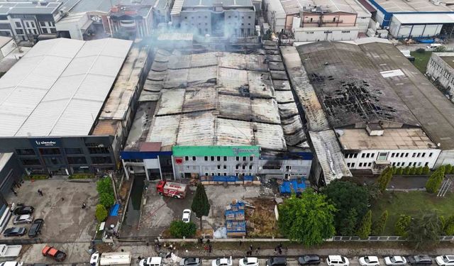 Samsun’daki fabrika yangını 9 saatte söndürüldü