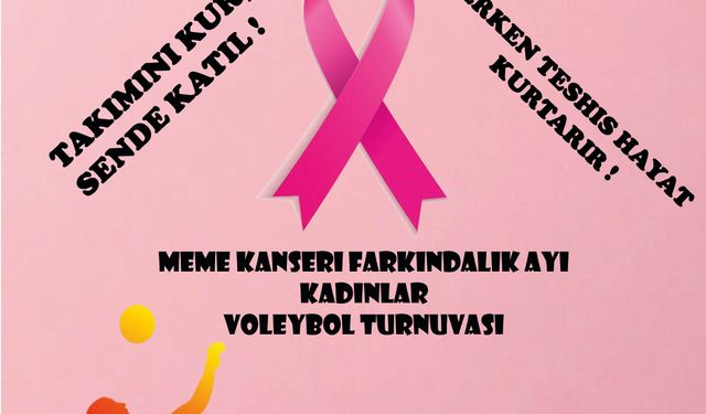 Meme kanserine voleybol maçı ile dikkat çekilecek