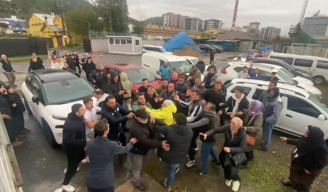 Rize’de oynanan maçta kavga çıktı, polis biber gazı kullandı