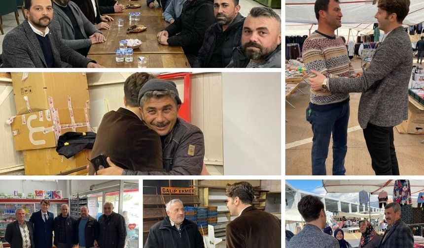 Aday Adayı Mustafa Çatal, mahalle mahalle geziyor
