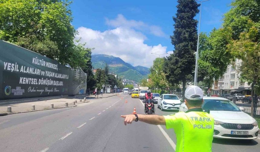 Ordu’da bir haftada 15 binden fazla araç ve sürücü denetlendi