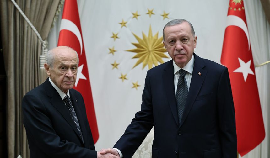 Cumhurbaşkanı Erdoğan, MHP Genel Başkanı Bahçeli ile görüştü