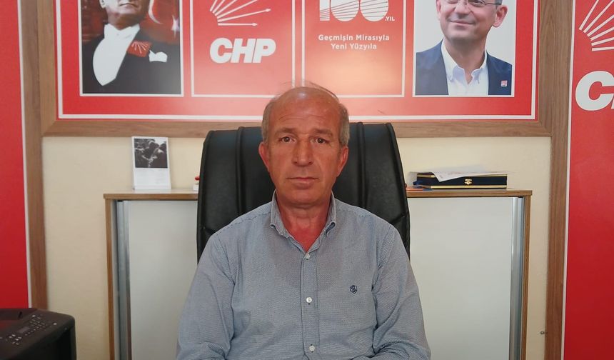 CHP Oğuzlar İlçe Başkanı Talip Karadeniz'den acil çağrı