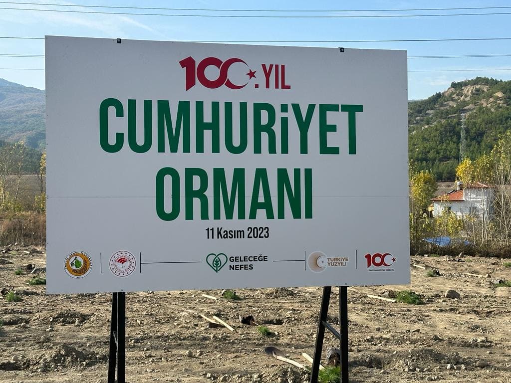 Osmancık'ta 100. Yıl Cumhuriyet Ormanı oluşturuldu (1)