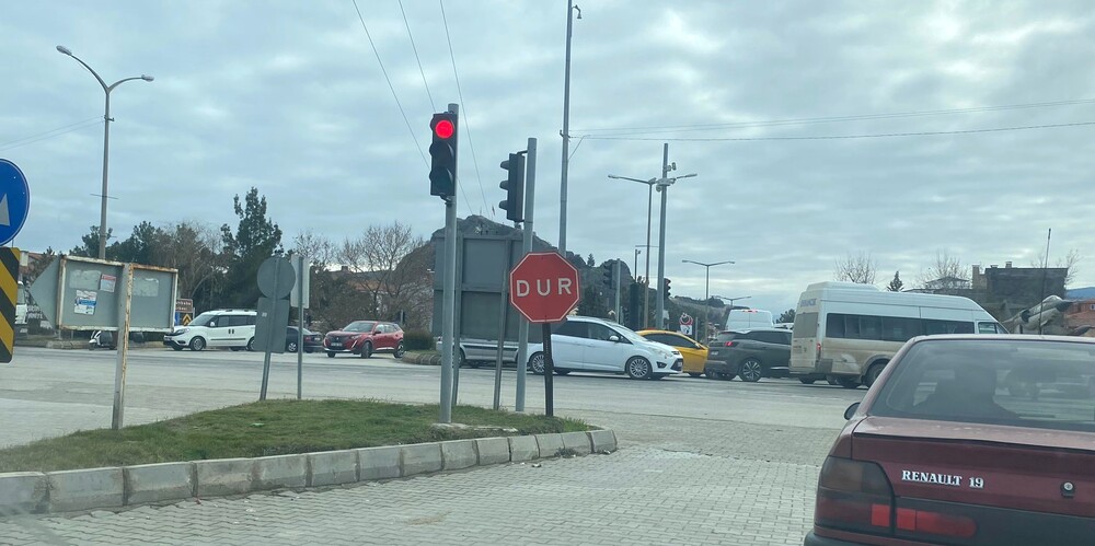 Trafik lambası kırmızıda takıldı (3)