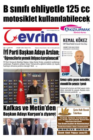 Evrim Gazetesi 1.03.2024