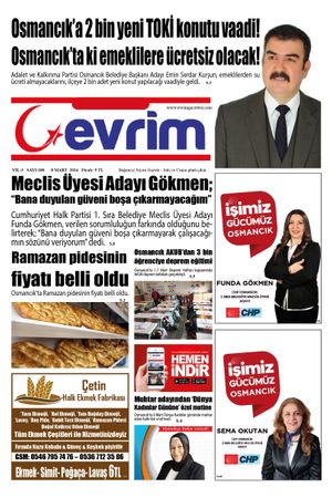 Evrim Gazetesi 8.03.2024