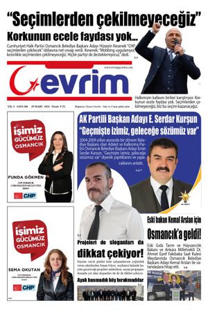Evrim Gazetesi 29.03.2024