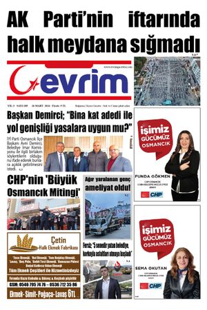 Evrim Gazetesi 26.03.2024