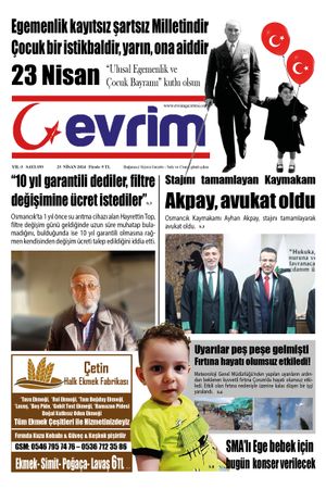Evrim Gazetesi 23.04.2024