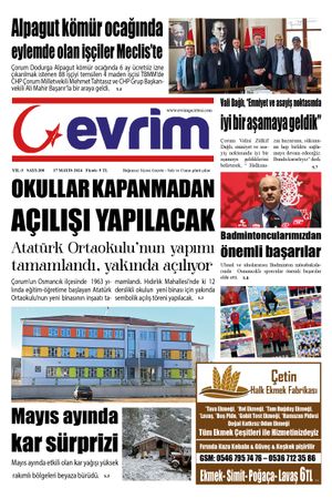 Evrim Gazetesi 17.05.2024