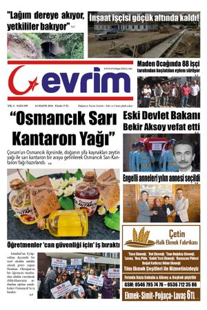 Evrim Gazetesi 14.05.2024