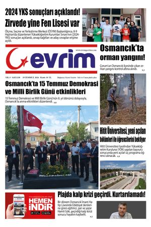 Evrim Gazetesi 19.7.2024