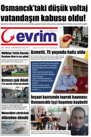 Evrim Gazetesi 27.08.2024