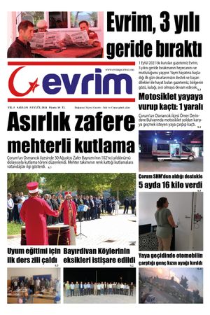 Evrim Gazetesi 3.09.2024