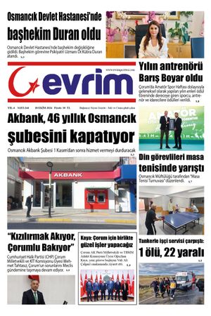 Evrim Gazetesi 18.10.2024